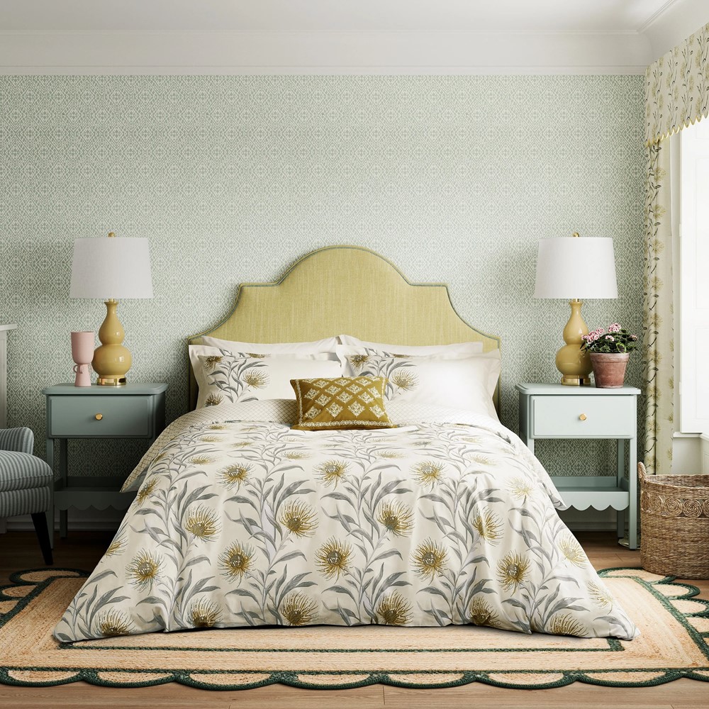 Catherinae Floral Bedding by Sanderson x National Trust in Hay